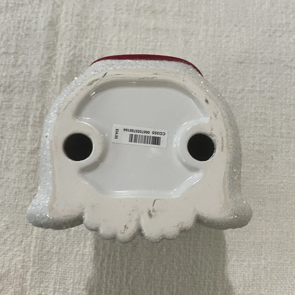 Bath And Body works single wick candle holder polar bear Christmas 2021 Holidays